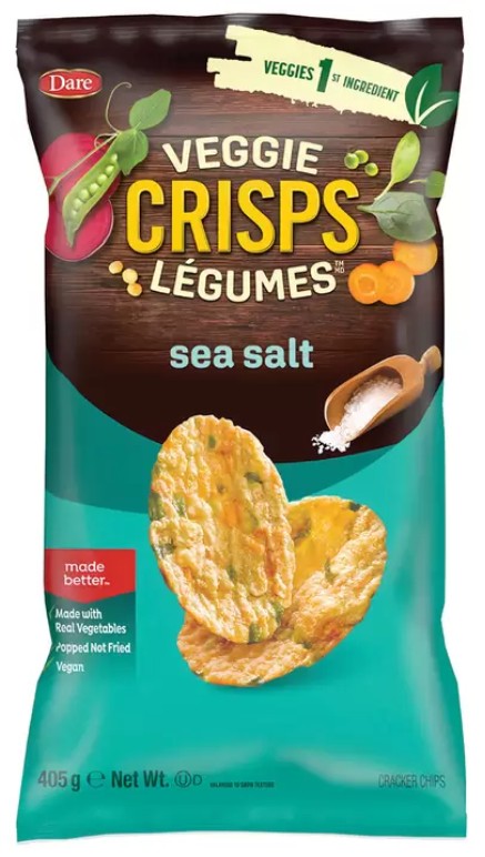 Dare Veggie Sea Salt Crisps, 405g